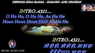 Deewana Hua Badal Karaoke Scrolling Lyrics Eng. & हिंदी