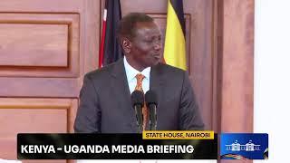 Kenya - Uganda Media Briefing, State House, Nairobi.