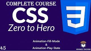 Animation Fill Mode & Animation Play State in CSS in Urdu/Hindi