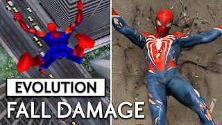 Evolution of FALL DAMAGE in Spider-Man Games!