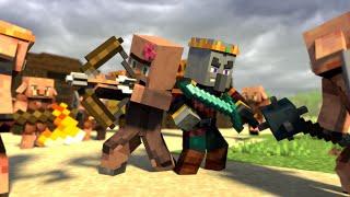 Villager & Pillager Love Story Part 2 - Minecraft Animation