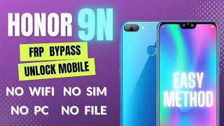 Honor 9N Frp Unlock Remove Lock Huawei Honor 9n No Need Wifi Apk pc Simple Easy Method #honor #frp