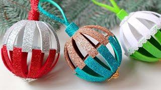 DIY Christmas toys  How to Make Christmas Balls   Christmas Craft ideas  Christmas decorations