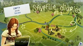 how to build a sims 4 save file from scratch!️the sims 4: save file diaries 1