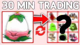 30 Minutes of Adopt me Trading! Trading Garden Eggs! Adopt me Trading 2024!