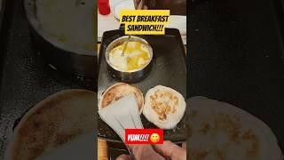 How Grandpa makes his simple easy delicious breakfast sandwich 