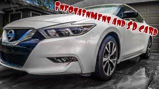 Removing the infotainment system and finding the correct SD card for your 2016+ Nissan Maxima