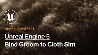 Unreal Engine 5: Bind Hair to Cloth Simulations (Project file available)