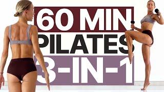 60 MIN INTENSE FULL BODY PILATES WORKOUT // Fat Burning & Muscle Building Exercises