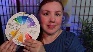 ASMR Ultimate Color Analysis For FALL  Autumn Makeup Roleplay