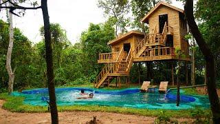 Build Dream Private Swimming Pool Design And Cooking Inside Kitchen On Tree House