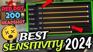 NEW 200 SENSITIVITY SETTINGS FF MAX 2024 | BEST SENSITIVITY KYA RAKHEN 200 SENSITIVITY SETTING ?