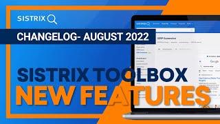 SISTRIX Toolbox. New features update. Aug 2022