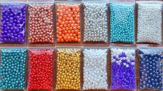 Making Crunchy Slime with Too Many Beads - Slime with Bags Izabela Stress