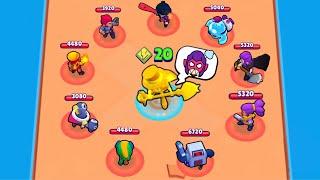 CHAQUES BRAWLERS en 1 VS 9 ! (Brawlstars)