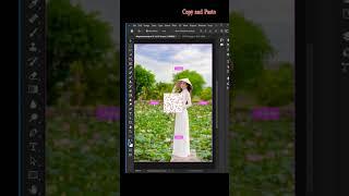 White clothes to Flower Vignette #photoshop #photography #tutorial #editing #skills #fyp