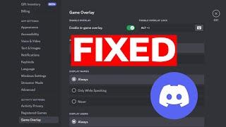 How To Fix Discord Overlay or Soundboard Not Working