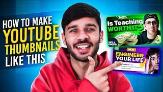 How to Make a Thumbnail with Glow Effect - Beginners || Devesh Sharma