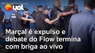 Debate Flow: Pablo Marçal discute com Carlos Tramontina, é expulso e briga começa em estúdio; vídeo