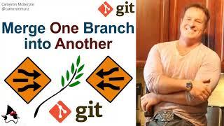 How to Git merge one branch into another