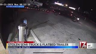 Butner police need help finding suspects in semi-truck theft