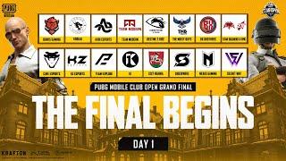 THE FINAL BEGINS!  | DAY #1 | PUBG MOBILE CLUB OPEN