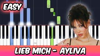 Lieb Mich - Ayliva | EASY Piano Tutorial