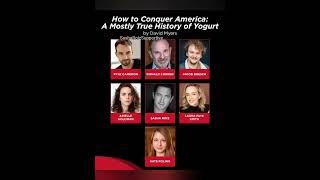 ##sasharoiz #mrsasharoiz on stage. "How To Conquer America: A Mostly True History of Yogurt" #DCPA