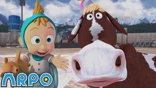 The Great COW CHASE!!! | ARPO The Robot Classics | Funny Cartoons for Kids