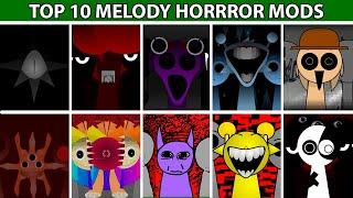 TOP 10 HORROR MELODY MODS IN SPRUNKI