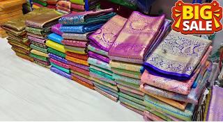 పట్టు చీరలు పెండ్లి సీజన్ ఆఫర్ Wholesale Price Single Delivery Wedding Kanchi Pattu Sarees