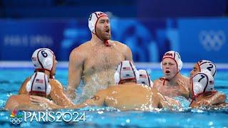 Adrian Weinberg holds strong as U.S. men's water polo wins bronze in a shootout | Paris Olympics