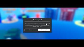 The scariest Roblox Error Code 273.