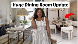 EXTREME DINING ROOM MAKEOVER start to finish + budget friendly tips | Aesthetic room transformation