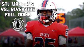 St. Martin's vs. Riverside (Full Game Available NOW) | Top RBs Harlem Berry & Dedric Lastie Face Off