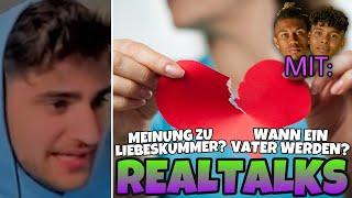 REALTALKS MIT SIDNEY UND WILLY Meinung zu Liebeskummer? Mit welchem Alter Vater werden? | ELIGELLA