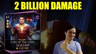 Fury Of The Gods Shazam Does 2 Billion Damage Injustice 2 Mobile