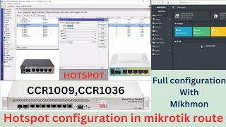 Hotspot configuration in mikrotik router step by step with Mikhmon Server