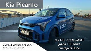 Nowa Kia Picanto [1.2 79KM 5AMT] jazda TESTowa wersją GTLine w Sporty Blue