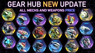 NEW SHOCKING Prices: Too Costly or Totally Worth It? New Mech and Weapon Prices in Gear Hub!