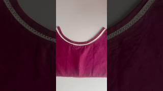 How to attach Joint/central lace # Boat shape neck # lace #diy