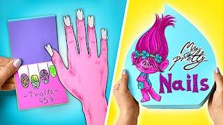 Magical Paper Nail Salon  Nail Art and Fun || COOL PAPER CRAFTS!