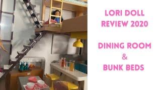 Lori dollhouse bunk bed & dining room review