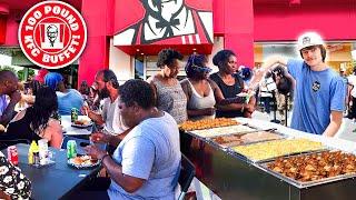 Making A 100 Pound KFC Buffet For The Homeless!
