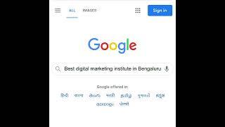 #1 Digital Marketing Institute in Bengaluru