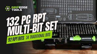 GripEdge Tools | 132pc RPT Bit Set | Complete Overview