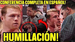 CANELO y BERLANGA casi A LOS GOLPES EN CONFERENCIA y CANELO DEFIENDE A PLANT en ESPAÑOL COMPLETO