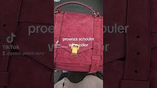 Proenza Schouler, Wine color, forest color dress #fyp #style #proenzaschouler #bag #highend #styling