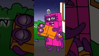 Numberblocks 8 Acts Fast to Bring Sick NB 2 to the Hospital #shorts #sad #cartoon  #numberblocks