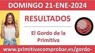 Resultado del sorteo El Gordo de la Primitiva del domingo 21 de enero de 2024